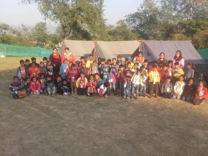 Students on a Marvel Adventures school trip