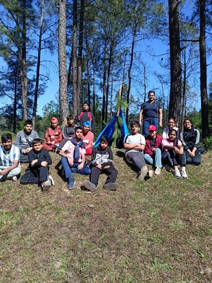 Students at camp
