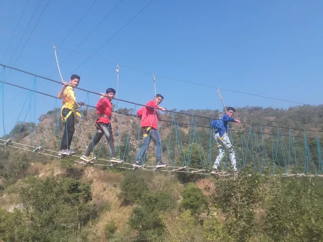 High Ropes Rope Bridge