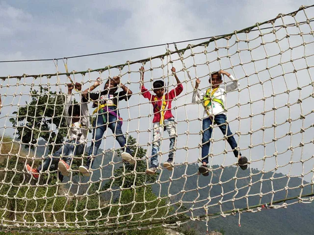 Rope Net Climb