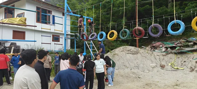 Ropes Course Tyre Bridge