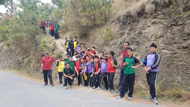 Trekking Hillside Road